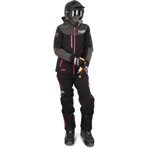 Combinaison Femme FXR Elevation Lite Dri-Link 2 Pieces Noir-Fuchsia -