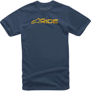 T-Shirt Alpinestars Ride 3.0 Bleu Marine-Or -