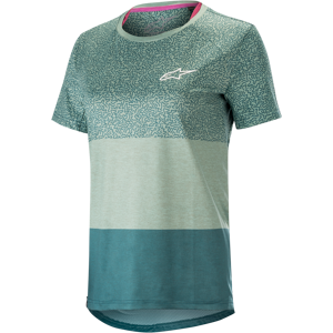 Maillot VTT Femme Manches Courtes Alpinestars Stella Alps 8.0 Turquoise-Pétrole - - Publicité