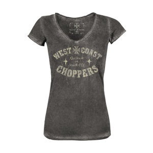 West Coast Choppers T-Shirt Femme West Coast Choppers Go Fast Noir -