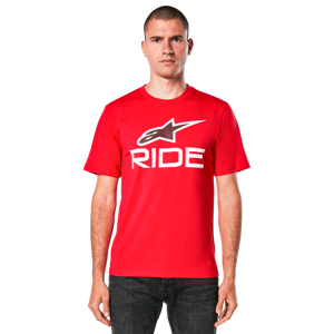 T-Shirt Alpinestars Ride 4.0 CSF Rouge-Blanc-Noir -