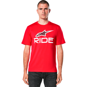 Alpinestars T-Shirt Alpinestars Ride 4.0 CSF Rouge-Blanc-Noir -