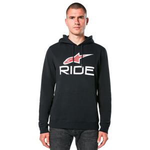 Sweat a Capuche Alpinestars Ride 4.0 Noir-Blanc-Rouge -