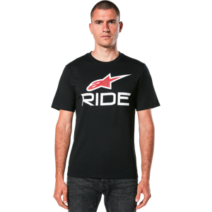 T-Shirt Alpinestars Ride 4.0 CSF Noir-Blanc-Rouge -