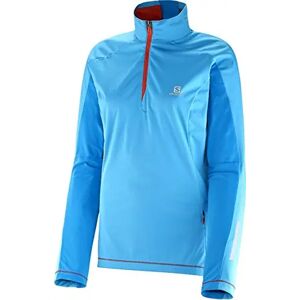 Salomon Equipe Softshell Veste Femmes Half Zipper (Bleu)