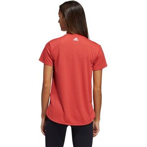 Adidas 3 Bar Logo Short Sleeve T-shirt Rouge S Femme - Publicité