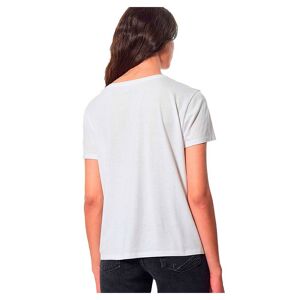 Kaporal Round Ribbed Neckline Faby Short Sleeve T shirt Blanc S Femme Blanc S female
