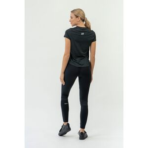 Nebbia Fit Activewear aairya With Reflective Logo 438 Short Sleeve T-shirt Noir S Femme