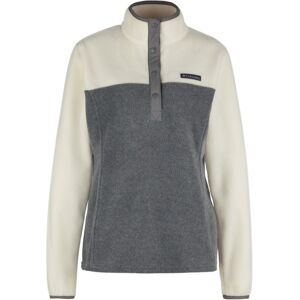 Columbia - Women's Benton Springs 1/2 Snap Pullover - Pull polaire taille XL, gris - Publicité