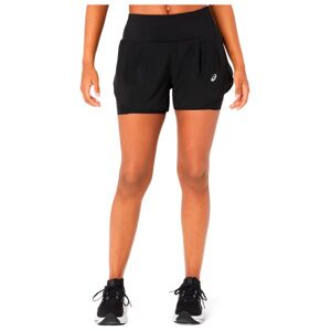 Asics - Women's Road 2-in-1 3,5'' Short - Short de running taille XS, noir - Publicité