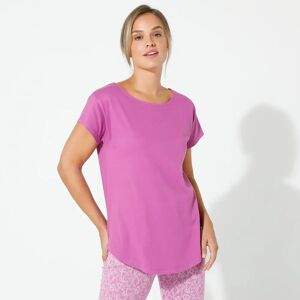 Blancheporte Tee-shirt Manches Courtes - Femme Violet 34/36