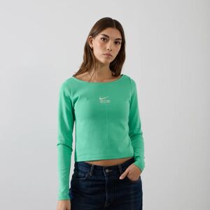 Nike Top Air Centered Logo vert m femme