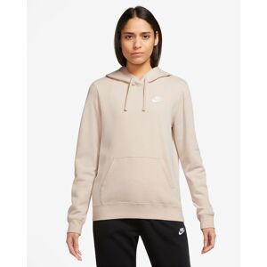 Nike Sweat à capuche Nike Sportswear Club Fleece Beige & Blanc Femme - DQ5793-126 Beige & Blanc L female