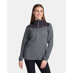 Sweat a capuche de sport pour femme Kilpi TANALI-W Dark grey - 46 Dark grey 46 femme