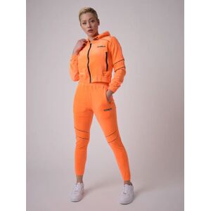 Project X Paris Bas de Jogging basic avec pipings contrastés - Couleur - Orange, Taille - XL