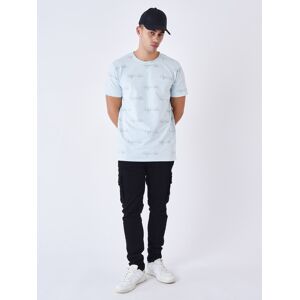 Project X Paris Tee-shirt imprime signature all over - Couleur - Ice blue, Taille - XS