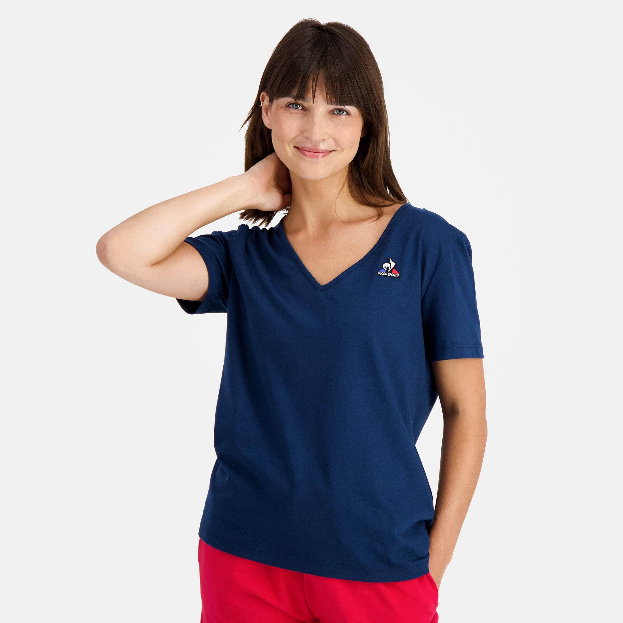 Le coq sportif T-shirt Femme Bleu XL