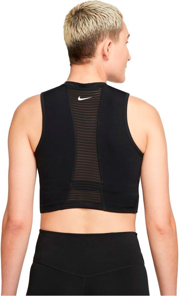 Nike Pro Dri Fit Cropped Sleeveless T-shirt Noir S Femme