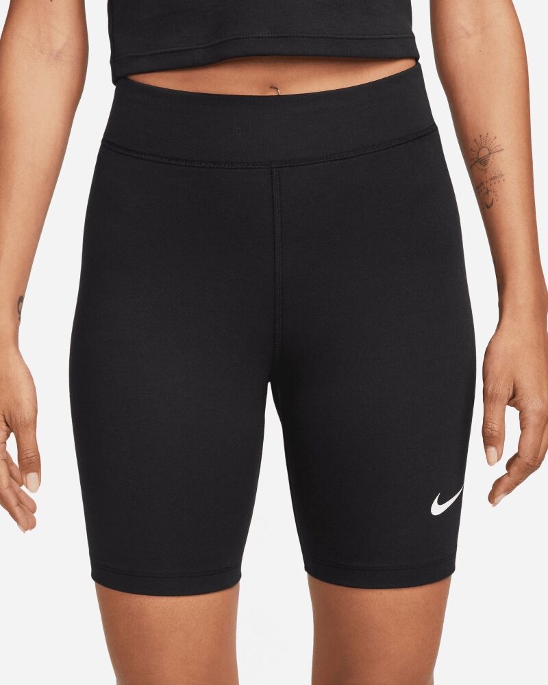 Short cycliste Nike Sportswear Classics High-Waisted 8" pour Femme Couleur : Black/Sail Taille : S Noir S female