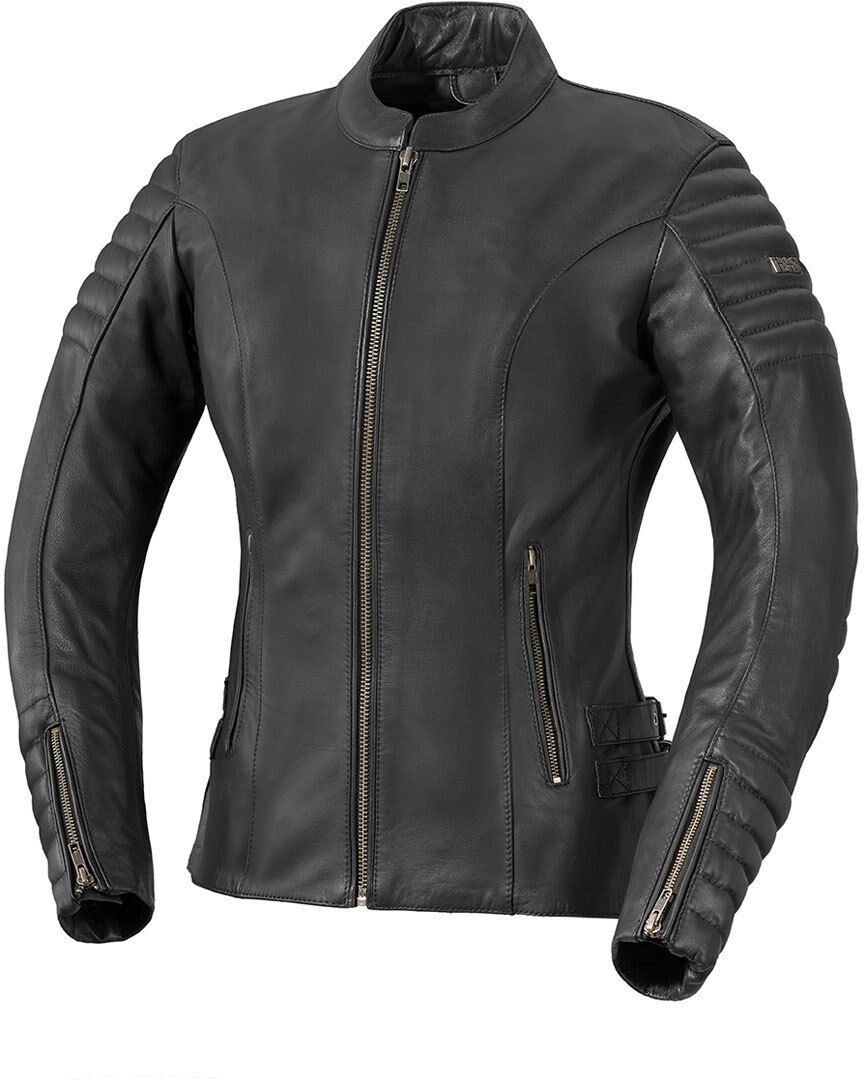 IXS Tracy Veste en cuir de dames Noir taille : 36