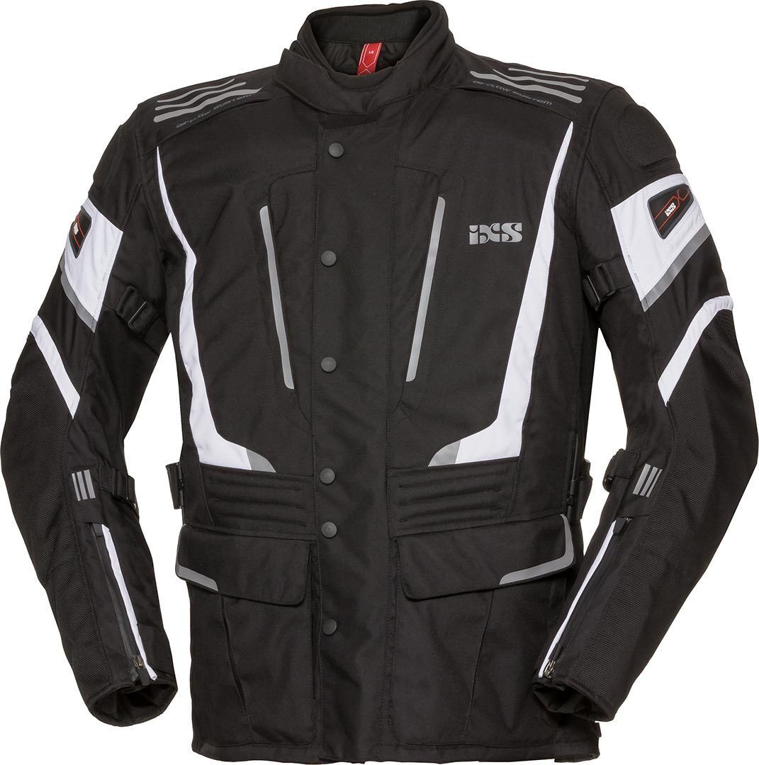 IXS X-Tour Powells-ST Veste de moto Noir Blanc taille : 4XL