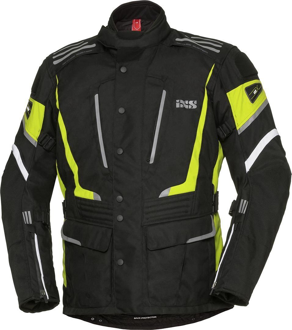 IXS X-Tour Powells-ST Veste de moto Noir Jaune taille : 2XL