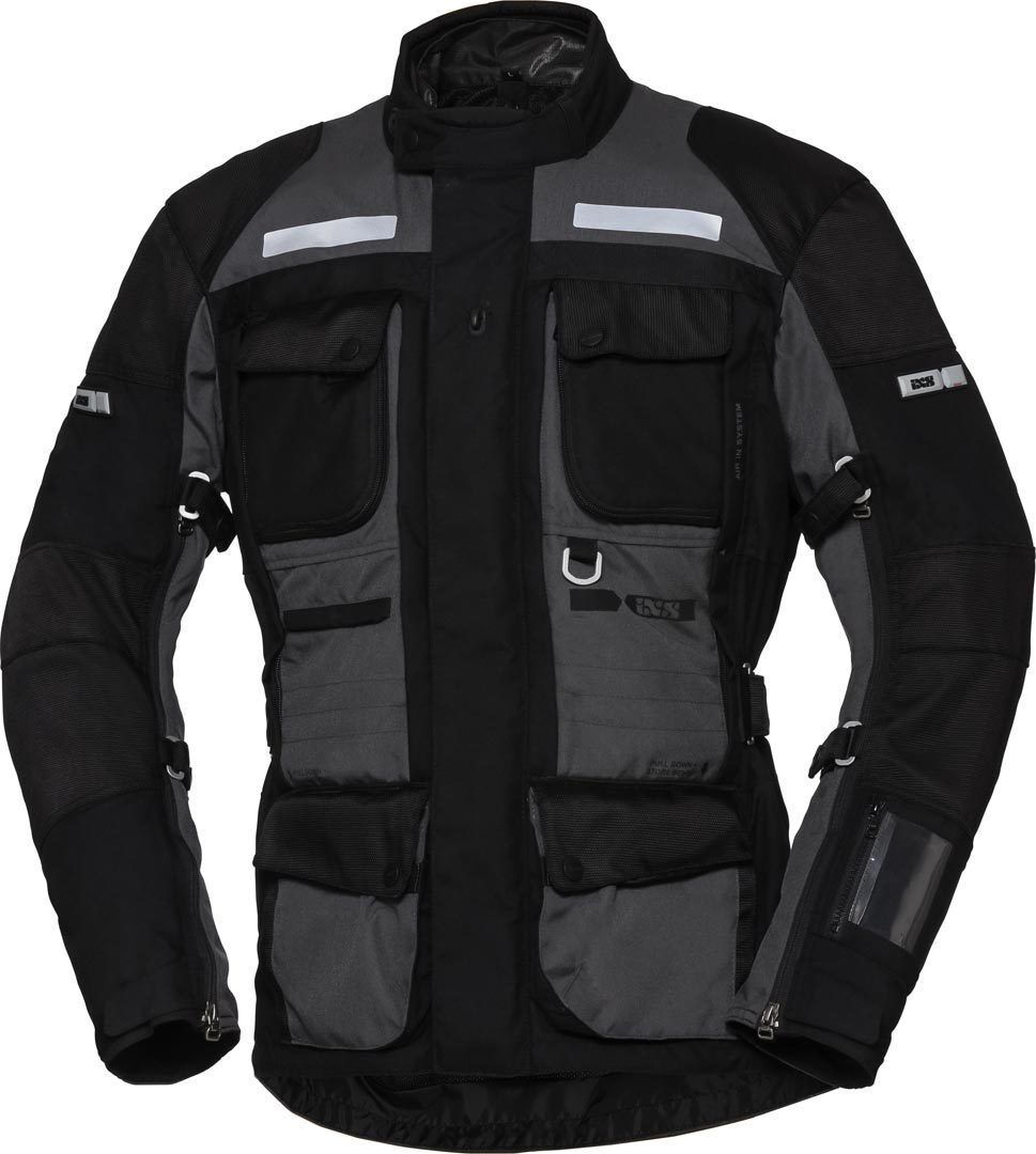 IXS X-Tour Montevideo-ST Veste Textile moto Noir Gris taille : L