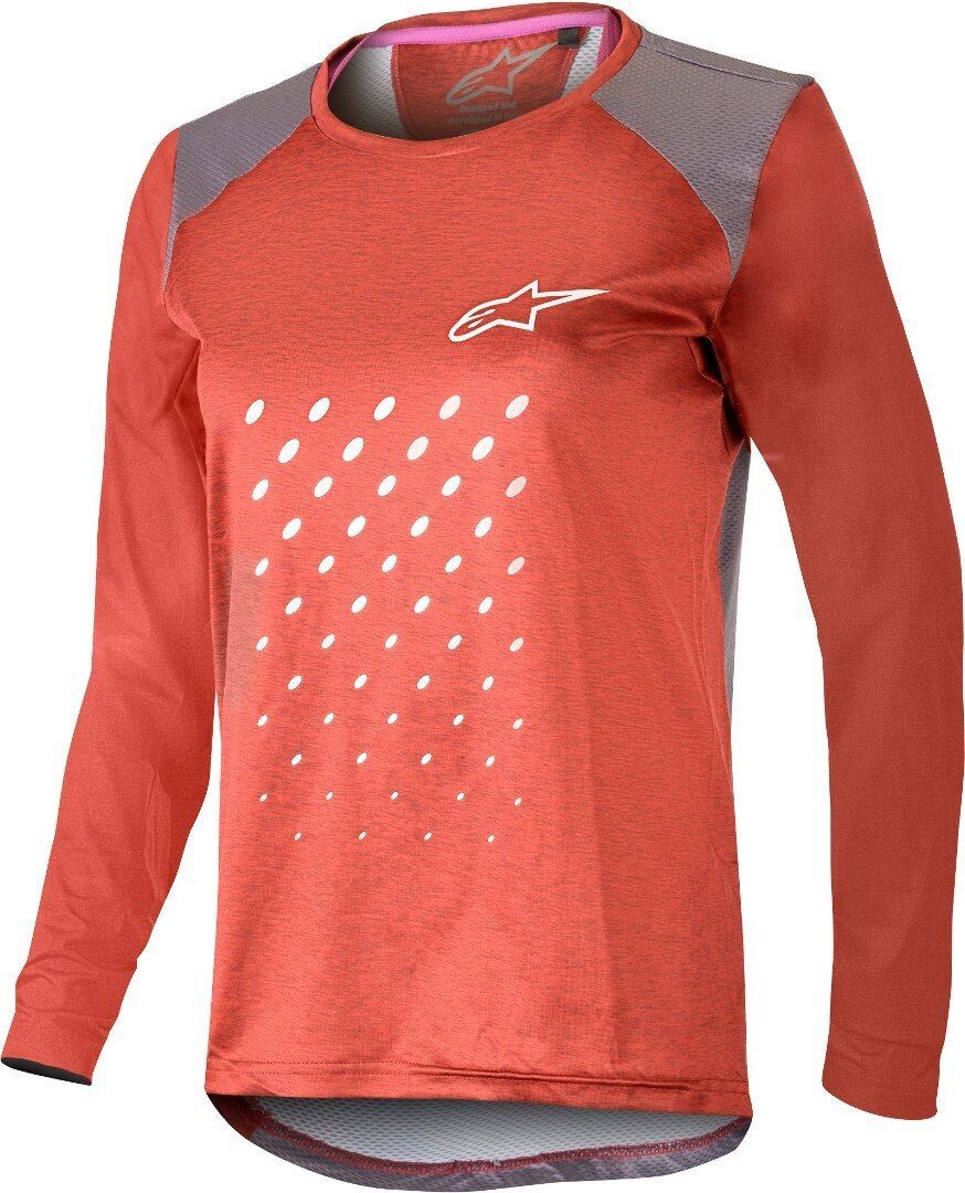 Alpinestars Stella Alps 6.0 LS Ladies Bicycle Jersey Jersey de bicyclette de dames de LS Rouge taille : S