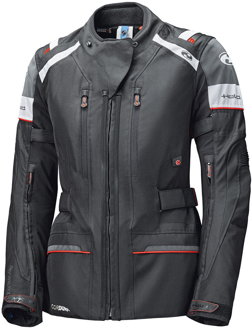 Held Tivola ST Ladies Motorcycle Textile Jacket Veste textile de moto de dames Noir Blanc taille : 2XL