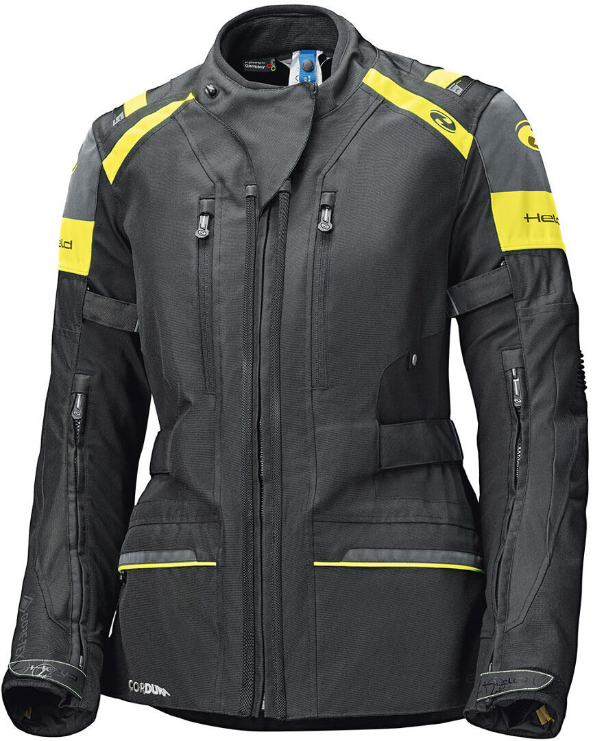Held Tivola ST Ladies Motorcycle Textile Jacket Veste textile de moto de dames Noir Jaune taille : XL
