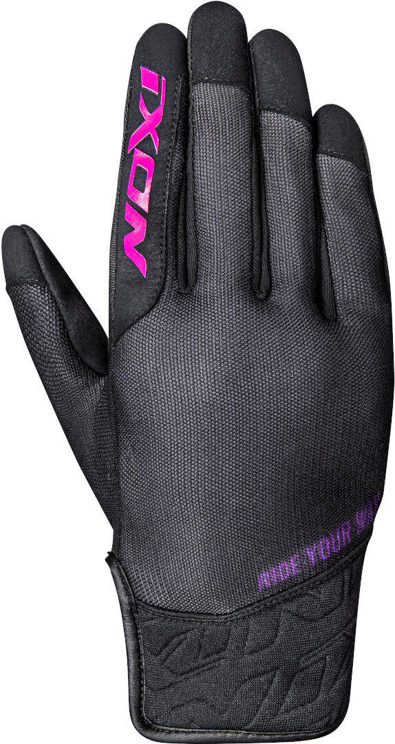 Ixon RS Slicker Gants de moto dames Noir Rose taille : XL