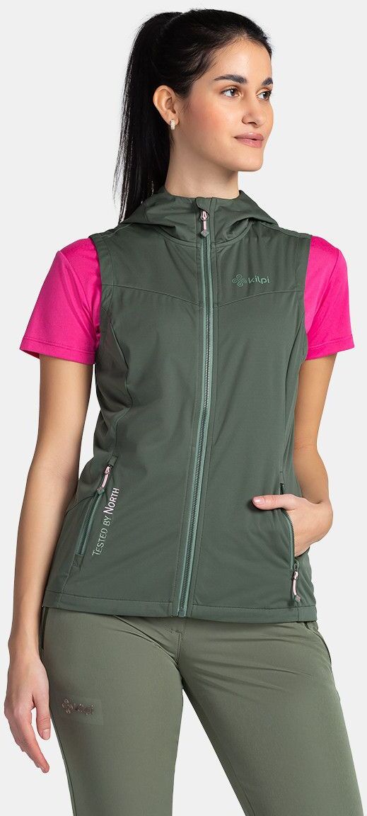 Gilet softshell pour femme Kilpi MONILEA-W Vert foncé - 40 Vert foncé 40 femme