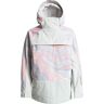 Roxy Chloe Kim Overhead Anorak Gray Violet Marble Xs  - Gray Violet Marble - Female