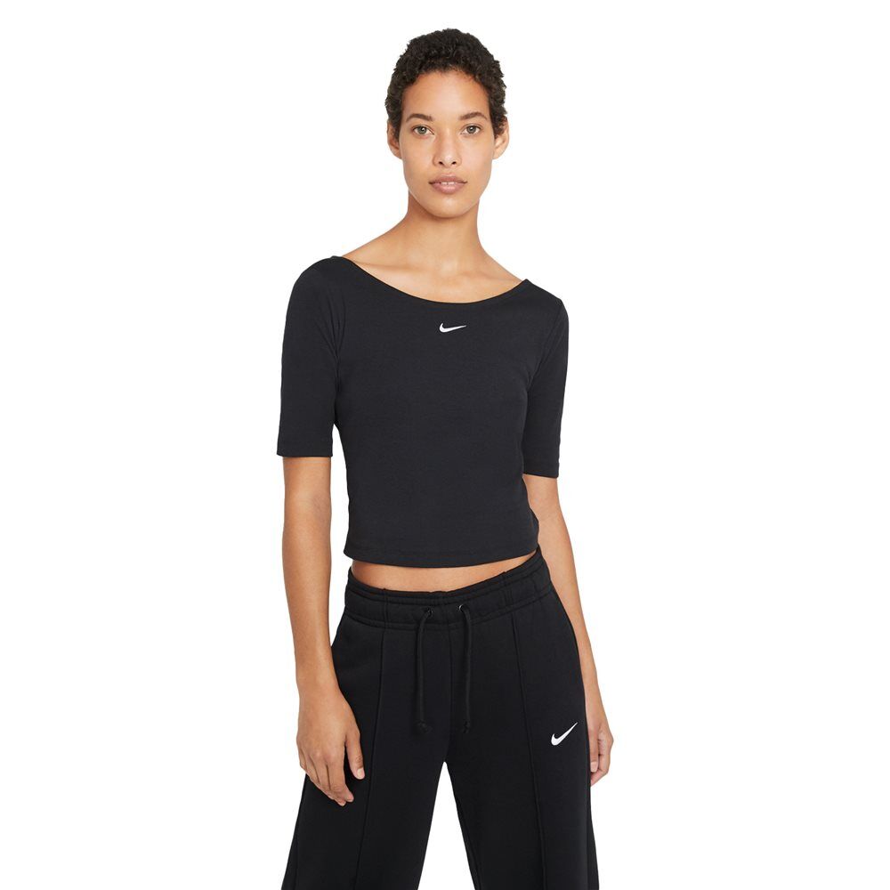 nike γυναικεία μπλούζα sportswear essential  - black