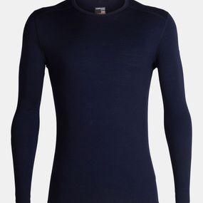 Icebreaker Mens 200 Oasis Long Sleeve Crewe Top Midnight Navy Size: (L)