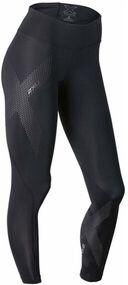 2XU Womens Mid Rise Compression Tights Black          /Silver Size: (L)