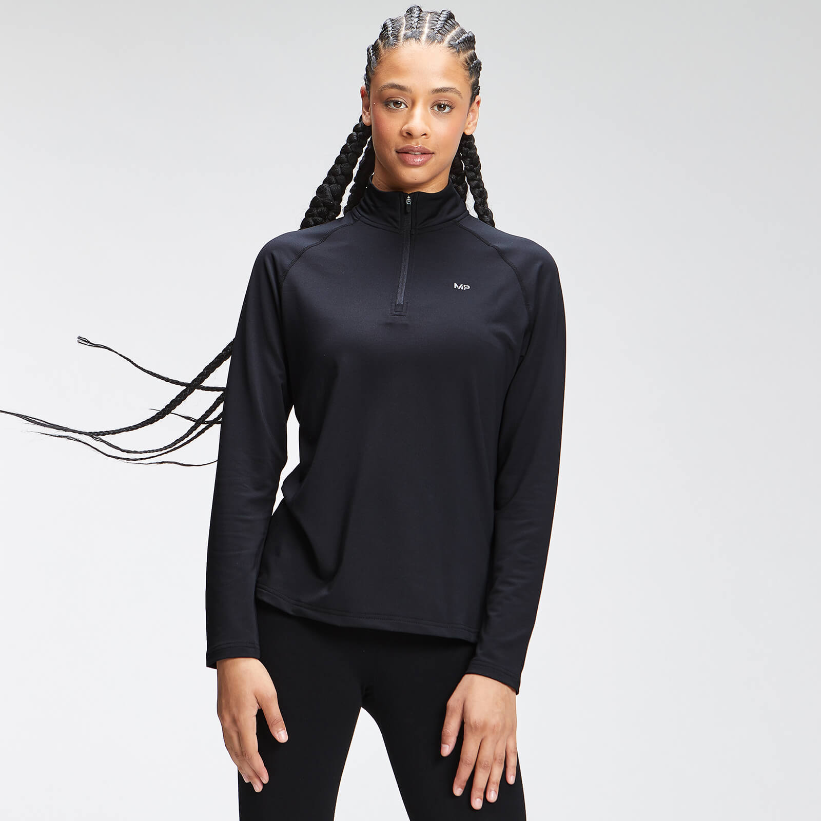 MP Women's Repeat MP Training 1/4 Zip - Black  - XS