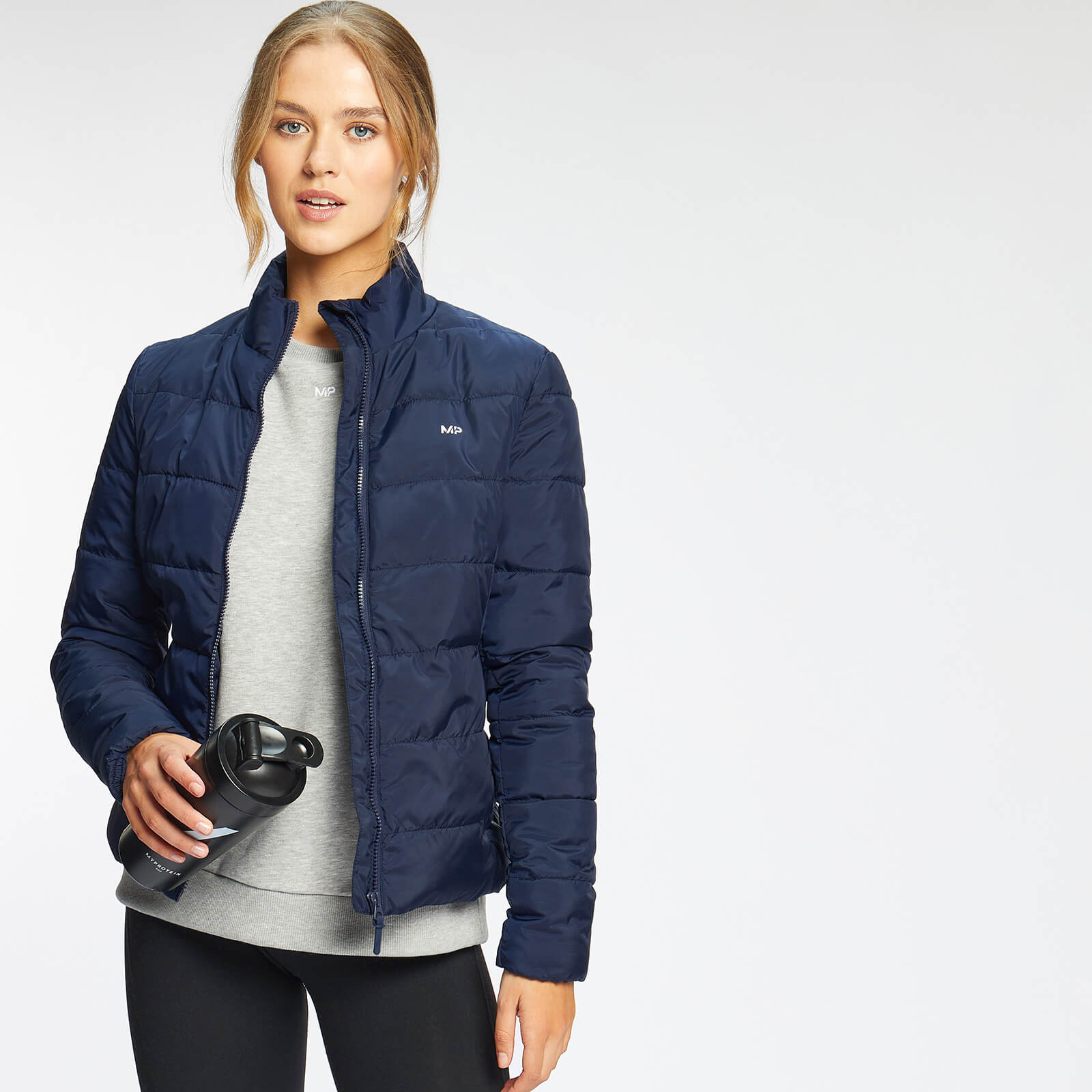 MP Women's Outerwear Lightweight Puffer Jacket - Navy  - M