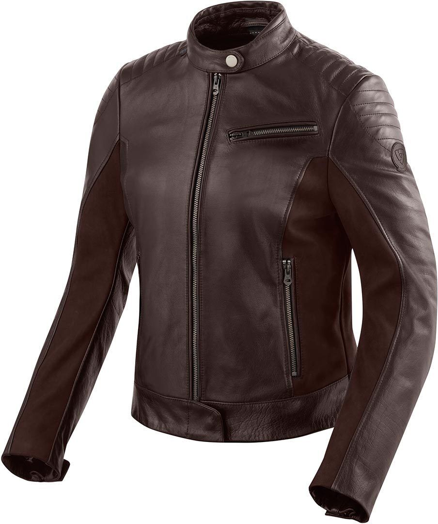 Revit Clare Ladies Motorcycle Leather Jacket  - Brown