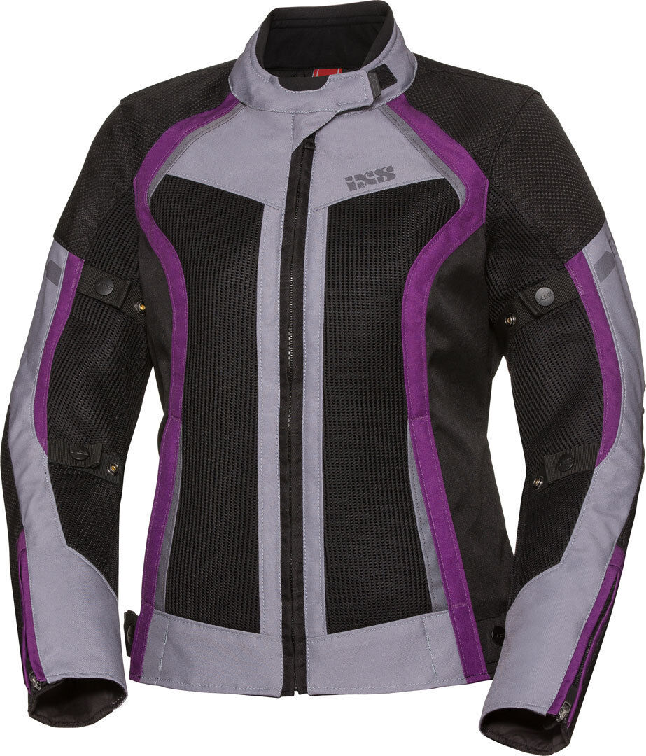 Ixs Sport Andorra-Air Ladies Motorcycle Textile Jacket  - Black Purple