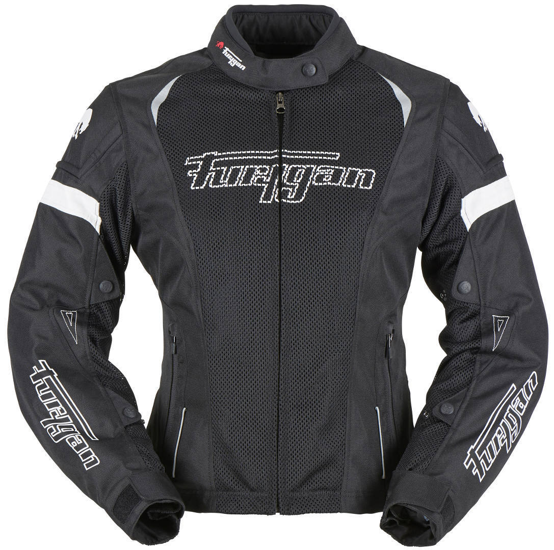 Furygan Ambra Vented 3 In 1 Ladies Motorcycle Textile Jacket  - Black White