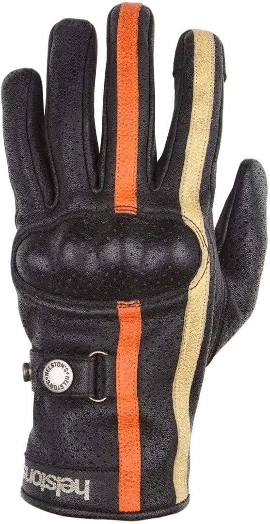 Helstons Eagle Air Motorcycle Gloves  - Black Orange