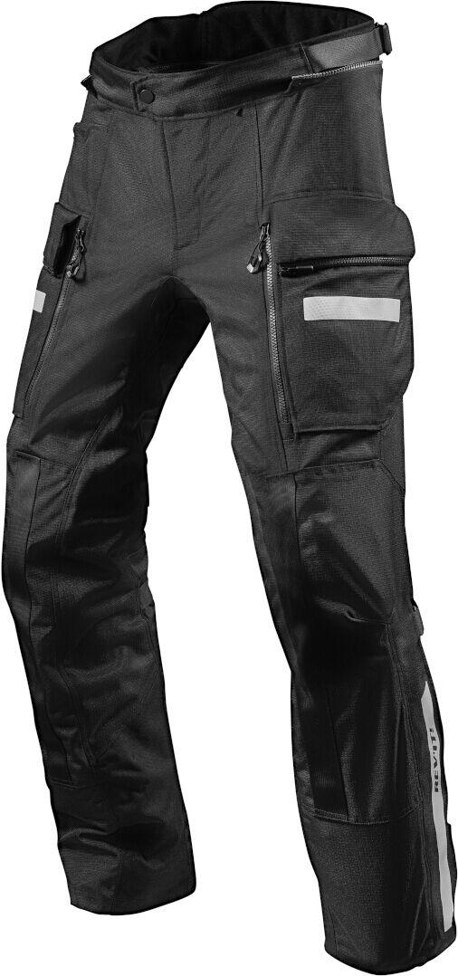 Revit Sand 4 H2o Motorcycle Textile Pants  - Black