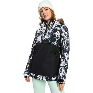 Roxy SHELTER ANORAK TRUE BLACK BLACK FLOWERS M