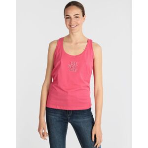 Athl Dpt Canotta sportiva donna con strass T-Shirt e Top donna Fucsia taglia S