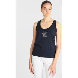 Athl Dpt Canotta sportiva donna con strass T-Shirt e Top donna Blu taglia L