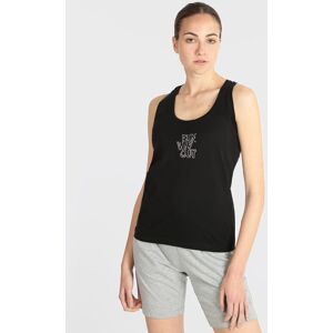 Athl Dpt Canotta sportiva donna con strass T-Shirt e Top donna Nero taglia M