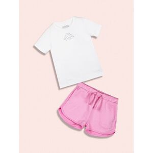 Kappa Completo sportivo da bambina in cotone Pantaloni e shorts bambina Bianco taglia 04