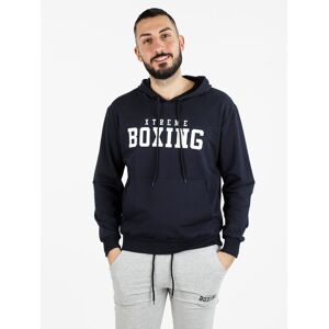 Xtreme Boxing Felpa sportiva da uomo con cappuccio Felpe uomo Blu taglia L