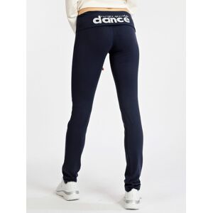 Dance Pantaloni donna sportivi con scritta glitter Pantaloni e shorts donna Blu taglia S